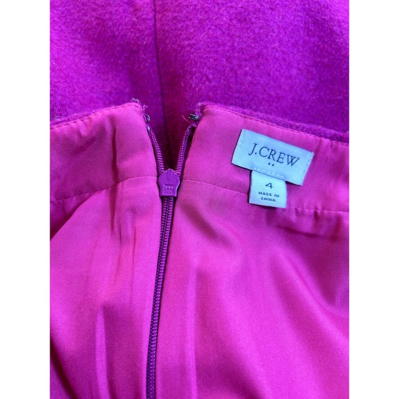Preowned J Crew Wool Skirt- Pink - Size 4 - Picture 6 of 7